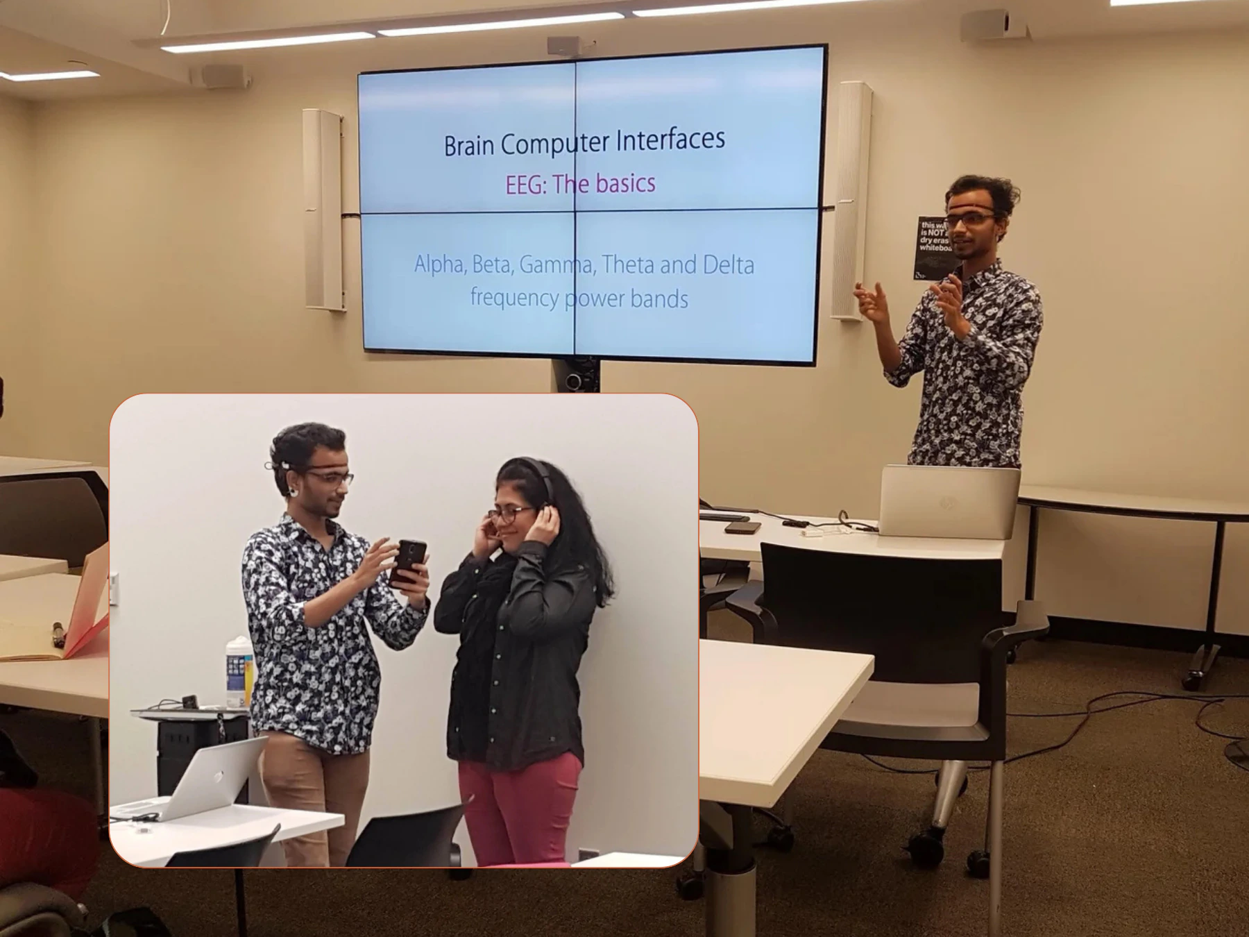 Audio-Neural Feedback demonstration using wearable EEG